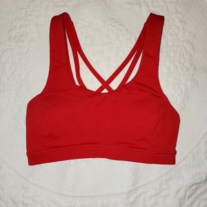 Lululemon free to be bra size 4 color red